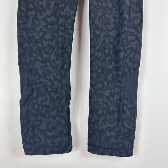 Lululemon Pace Rival Crop 22" Formation Camo Deep Coal Yoga Walking Womens Sz 6 - Picture 5 of 11